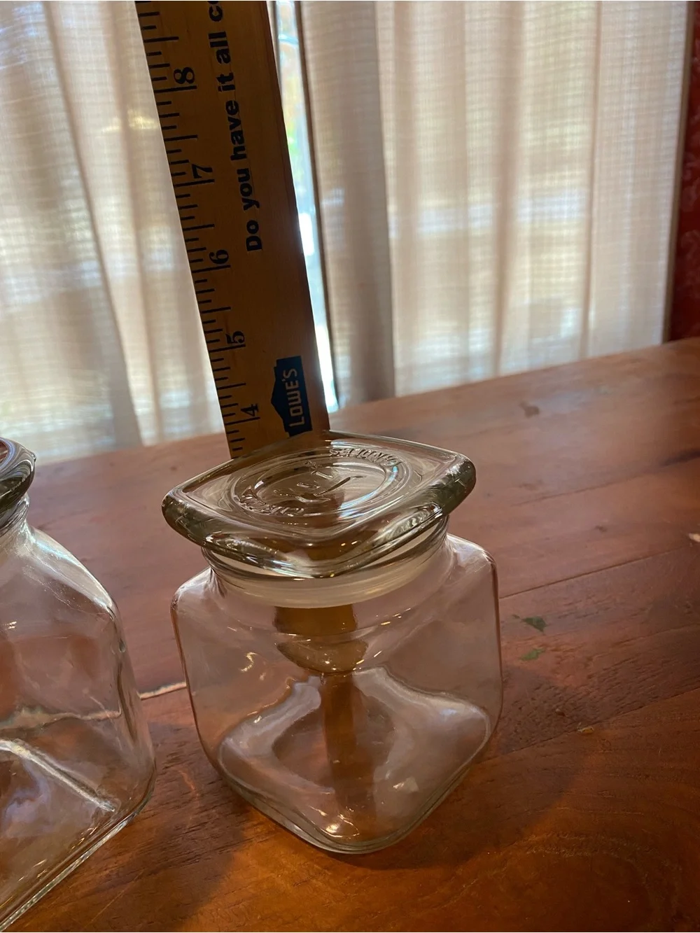 Set  of 3 Apothecary Jars with Lids- no label